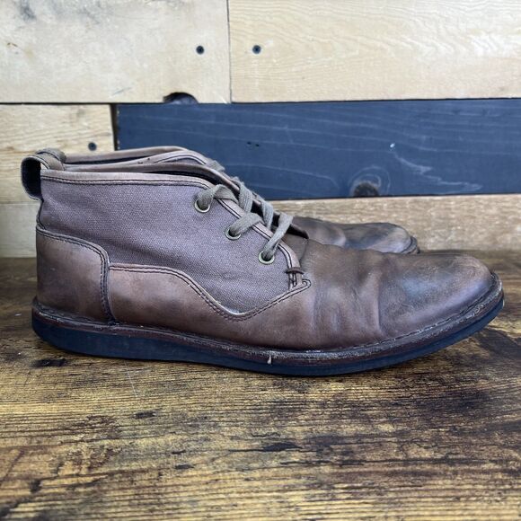 John Varvatos Star USA Hipster Chukka Boots Mens Shoes Brown Leather Mens 9 main image 15